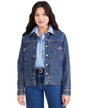 Chaqueta Mujer Original Trucker Regular Fit Azul