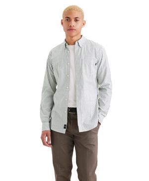 Camisa Oxford Slim Fit Forest Elf