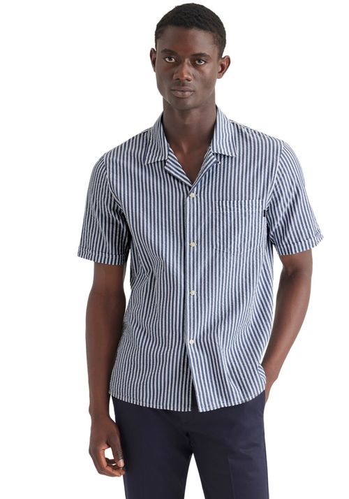 Camisa Camp Regular Fit Azul