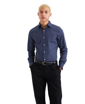 Camisa Crafted Slim Fit Navy