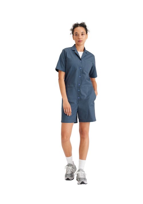 Enterito Mujer Playsuit Relaxed Fit Azul