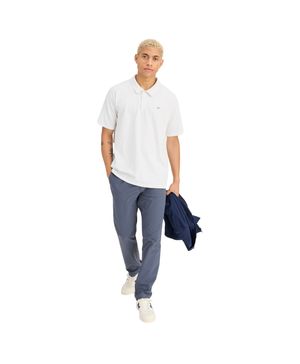 Polera Polo Go Raglan Regular Fit Blanca