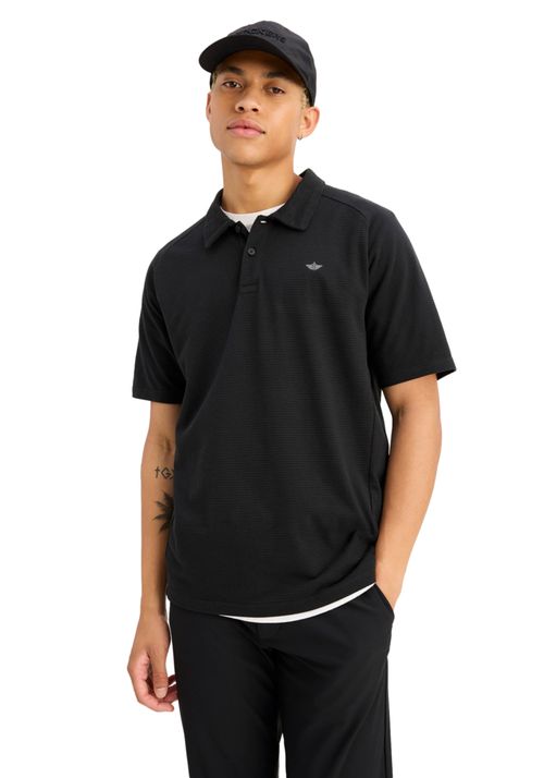 Polera Polo Go Raglan Regular Fit Negra