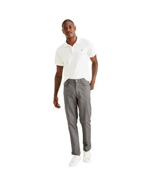 Pantalón Jean Cut Straight Fit Gris