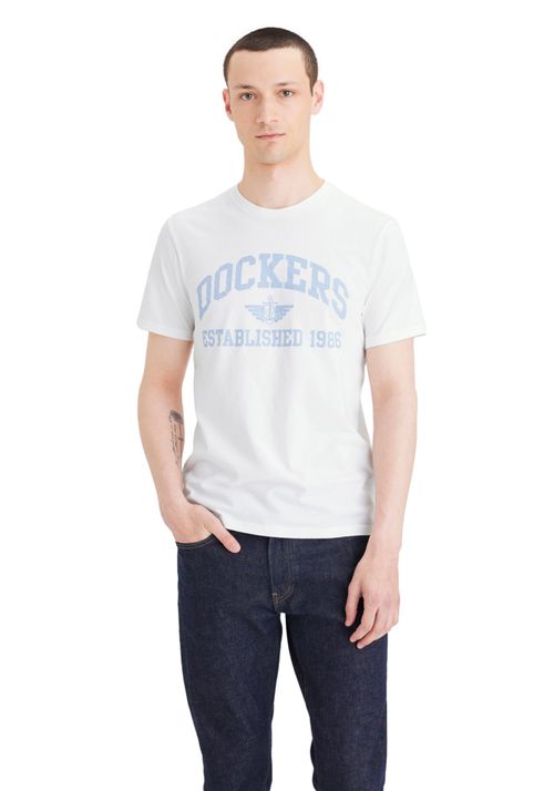 Polera Graphic Tee Slim Fit Lucent White Blanco