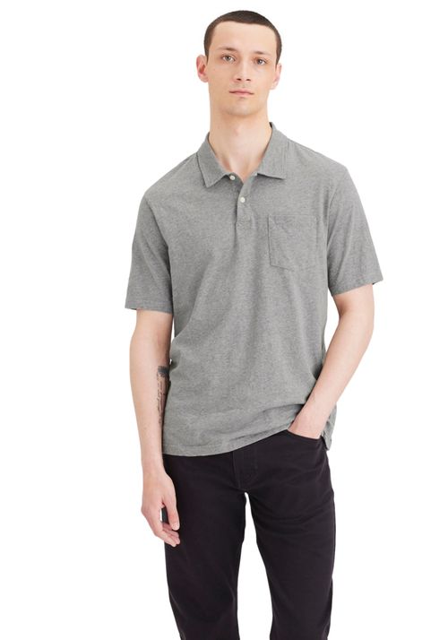 Polera Pocket Polo Regular Fit Gris