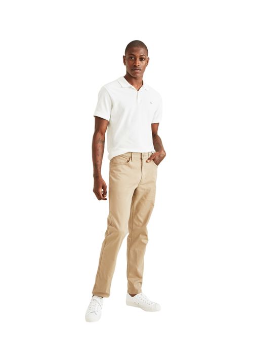 Pantalón Jean Cut Straight Fit Khaki