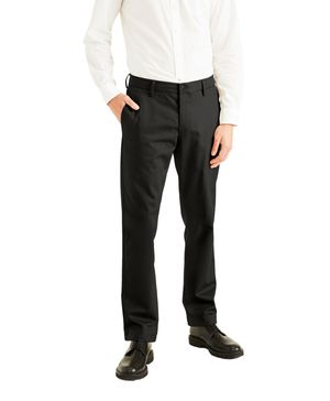 Pantalón Signature Slim Fit Iron Free con Stain Defender® Negro