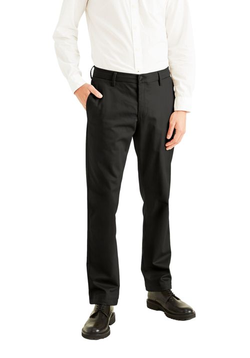 Pantalón Signature Slim Fit Iron Free con Stain Defender® Negro