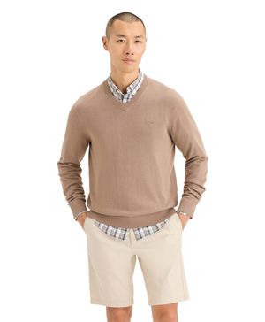 Sweater V-Neck Regular Fit Café