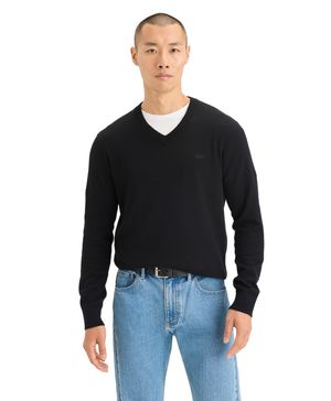 Sweater V-Neck Regular Fit Negro