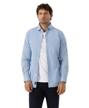 Camisa Crafted Slim Fit Azul Bel Air