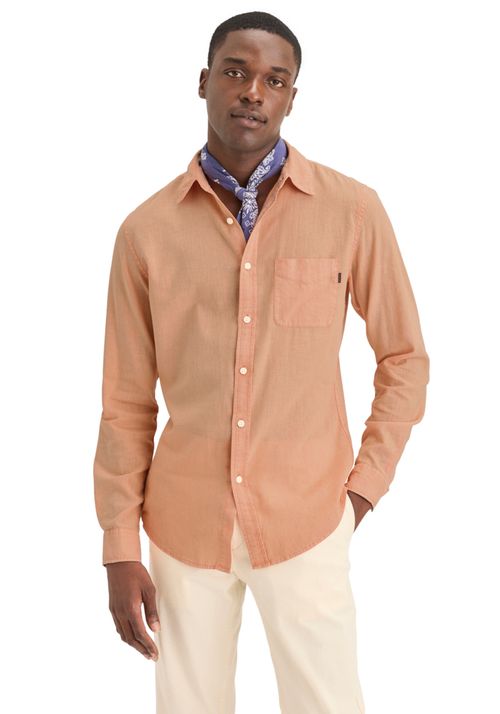 Camisa Original Slim Fit Anaranjada