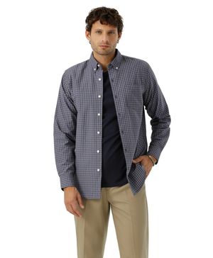 Camisa Woven Refine Classic Fit Azul