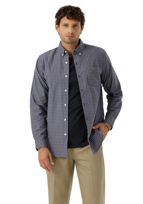Camisa Woven Refine Classic Fit Azul