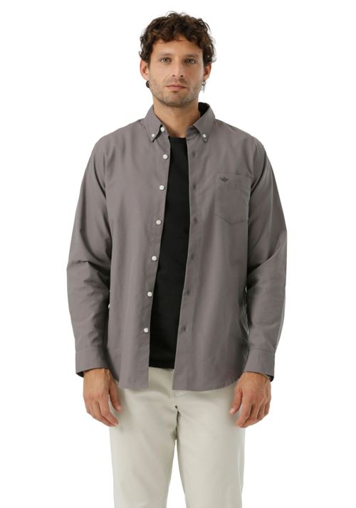 Camisa Woven Refine Classic Fit Gris
