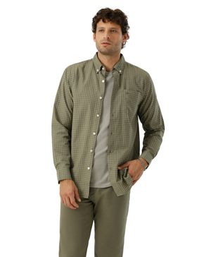 Camisa Woven Refine Classic Fit Verde