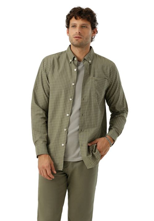 Camisa Woven Refine Classic Fit Verde