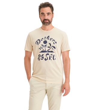 Polera Graphic Tee Slim Fit Buttercream