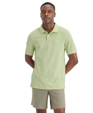 Polera Polo Pique Slim Fit Verde