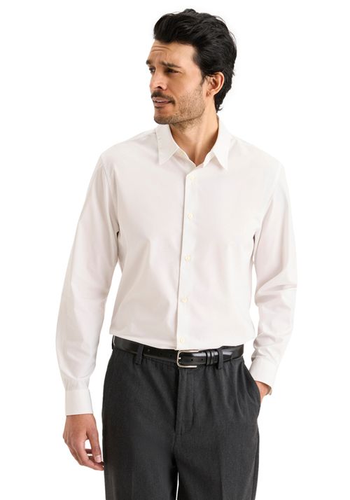 Camisa Workday Classic Fit con Smart 360 Flex® Blanca