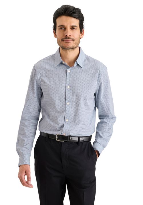 Camisa Workday Classic Fit con Smart 360 Flex® Celeste