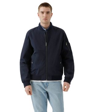 Chaqueta Bomber Regular Fit Azul