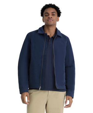 Chaqueta Laydown Collar Regular Fit Azul