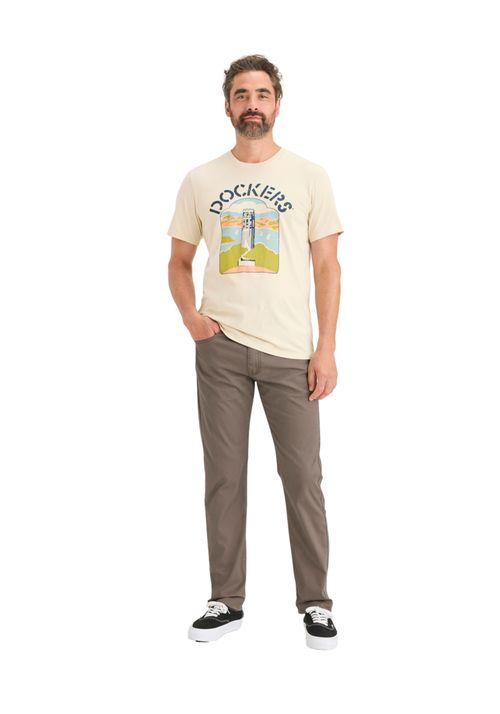 Pantalón Jean Cut Slim Fit con All Seasons Tech™ Café