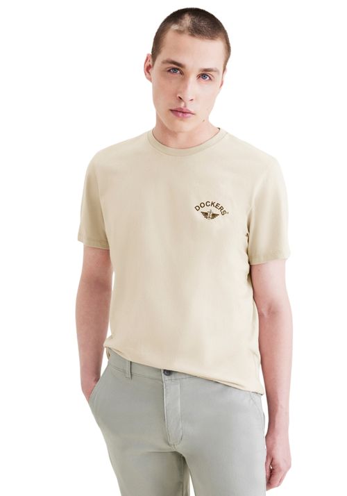 Polera Graphic Tee Slim Fit Sahara Khaki