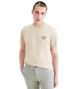 Polera Graphic Tee Slim Fit Sahara Khaki