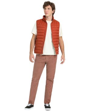 Pantalón Jean Cut Slim Fit Café