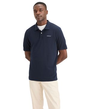Polera Polo Piqué Slim Fit Azul