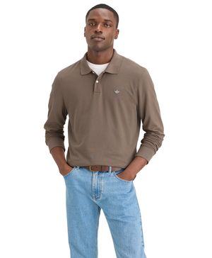 Polera Polo Slim Fit Café