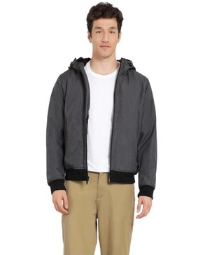Chaqueta Bomber Hooded Regular Fit Gris